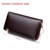 Vintage Men's Fashion Split Zipper Leather Wallet