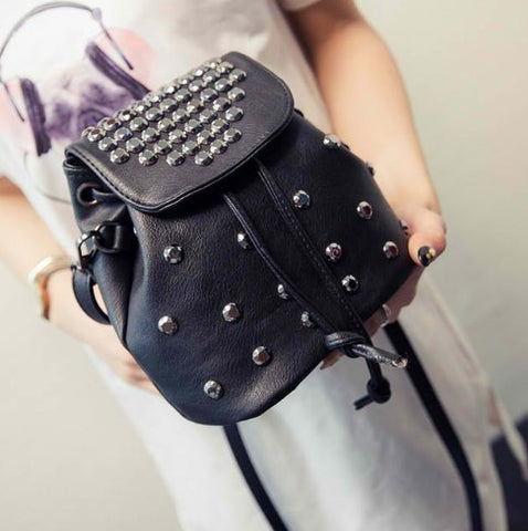 Rivet Shoulder Bags Fashion Leather Tote