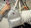 Diamond Backpack For Women Solid Color