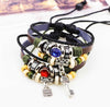 Key Lock Pattern Lovers Leather Bracelet