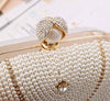 Mini Leather Pearl Tassel Handmade Clutch