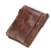 Genuine Crazy Horse Cowhide Leather Men Wallet