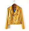 Women Leather Jacket And The Wind Zipper