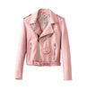 Women Leather Jacket And The Wind Zipper